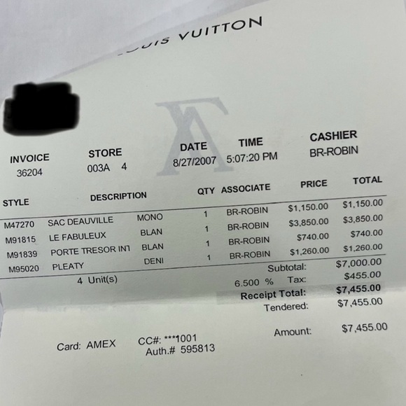 2006 Louis Vuitton Denim Pleaty Handle
Bag - Picture 12 of 12